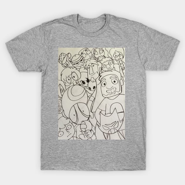 THE PIZZA PARTY PODCAST fanart shirt 1-14 members T-Shirt by CTMtv